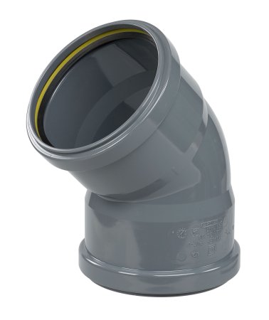 ø110 PVC 45° elbow for drain pipes